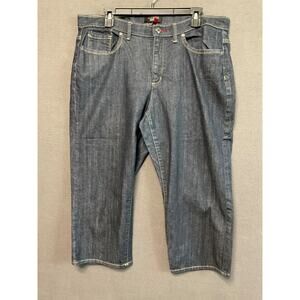 Talbots 16 Women’s Petite Jeans Dark Wash Stretch Denim Modern Capri/Cropped